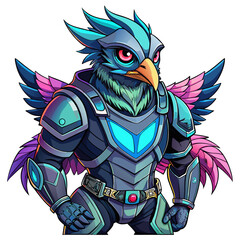 cartoon illustration of an eagle