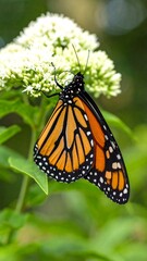 Fototapeta premium Monarch butterfly on a flower (2)