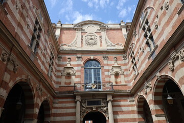 Le capitole, mairie, vue de l'extérieur, ville de Toulouse, département de la Haute Garonne, France