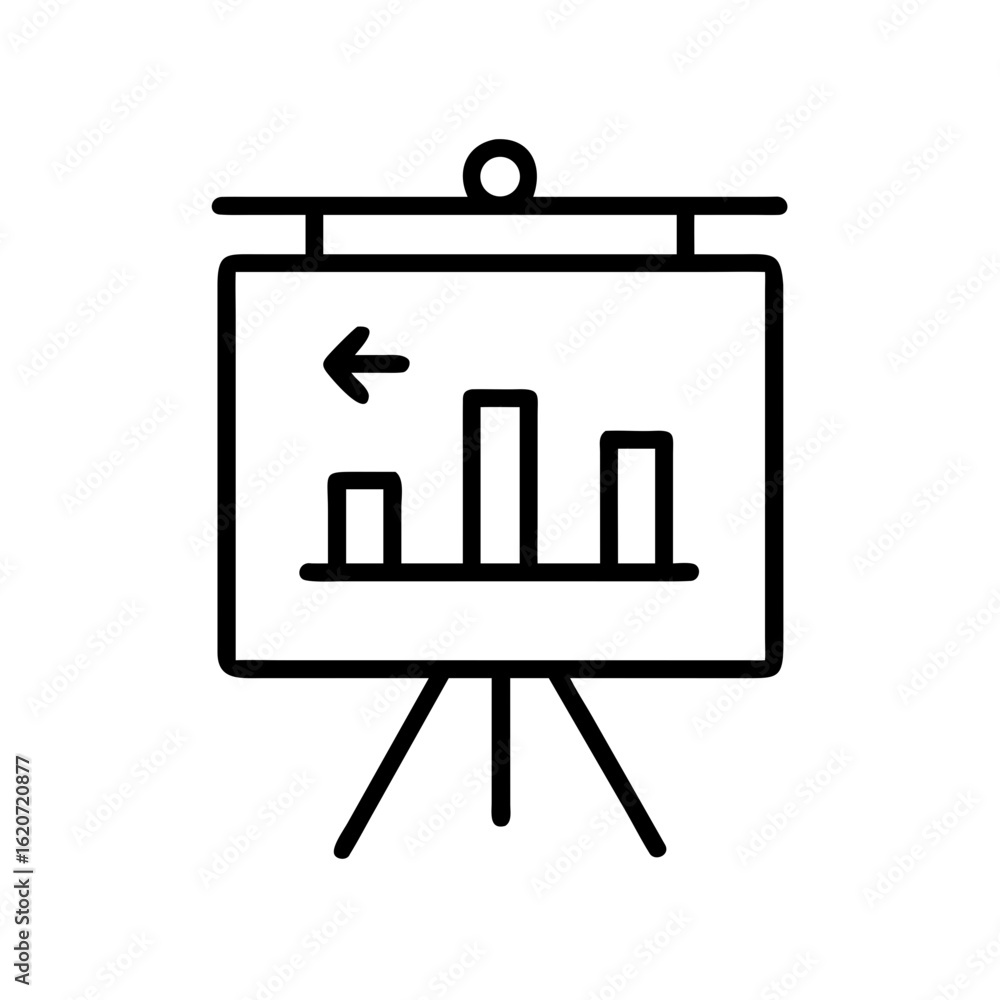 Aufkleber presentation board graph chart diagram infographic report data analysis statistics business meeting 
