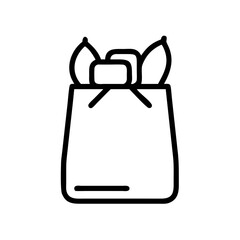 Shopping bag vector icon design for online store retail shop market and business presentation graphic design