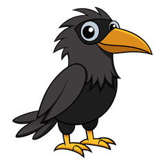 Fototapeta premium vector illustration of a cartoon vulture
