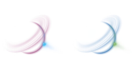 Abstract cosmic swirls: vibrant blue and pink nebulae with glowing celestial bodies, playful and energetic mood.