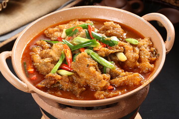 Chinese cuisine, Cantonese cuisine, farmhouse crispy fish