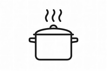 vector illustration of cooking pot