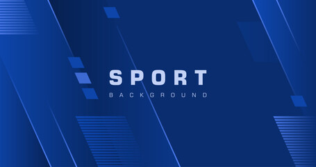 Modern abstract blue background with lines and shapes. Creative blue background. Modern sport background. Simple geometric background.  © Gravico