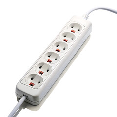 Power Strip Isolated on White Background Cutout