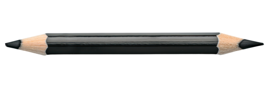PNG Double-ended black wooden pencil