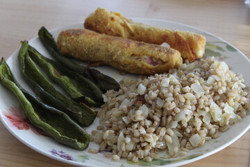 chicken with rice and vegetables