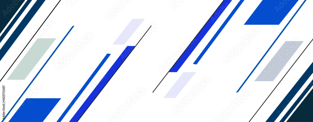 Poster abstract modern background design. background with blue geometric shapes. abstract stripes vector.
