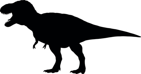 Obraz premium Tyrannosaurus rex silhouette