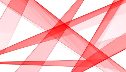Abstract red lines on white background