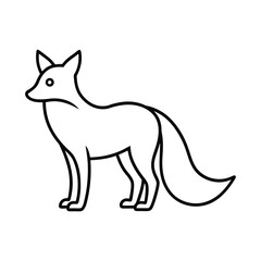 vector illustration of a fox