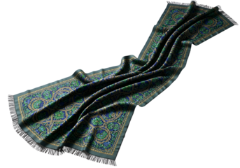 Ornate textile with a decorative pattern.