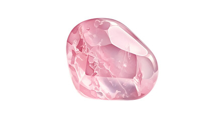 Pink gemstone against black background