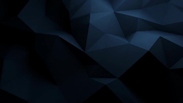 Dark Geometric Background - This video features an abstract dark geometric pattern composed of sharp, angular shapes.