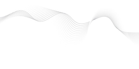 Wavy Abstract Line Design with Gradient Curves and Blend Tool Styling – Ideal for Tech and Innovation-Themed Presentations
