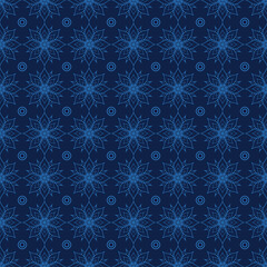 Seamless background floral ornament Graphic pattern for fabric, wallpaper, packaging. Ornate Damask flower ornament mandala