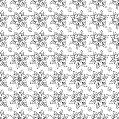 Seamless flowers pattern perfect for textile design, fabric, wrapping paper and background