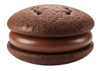 Double Chocolate Sandwich Cookie: Delicious Dessert Recipe Inspiration Isolated on Transparent Background