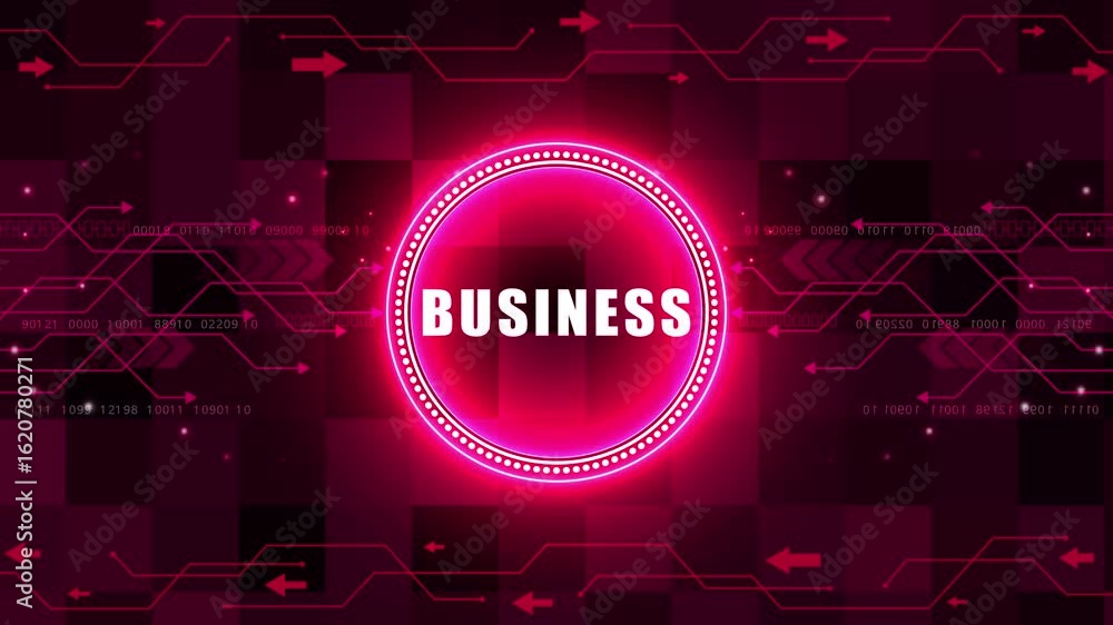 Aufkleber business development marketing strategy concept. business, technology, internet and networking conce