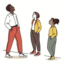 business man and businesswoman