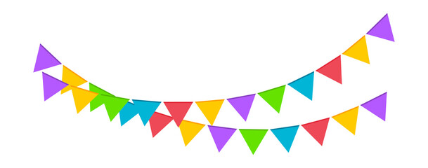 Festive flag garland. Party banner