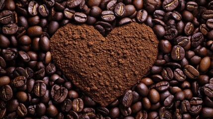 Heart of coffee beans (2)