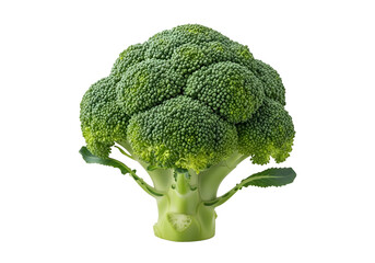 Close-up image of a fresh broccoli head.