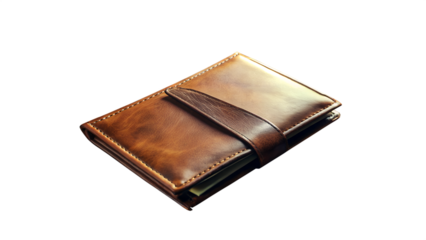 brown leather wallet