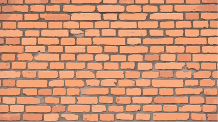 Brick wall background. Brick wall pattern for backdrop, design, construction, and home decor projects. Vector illustration.