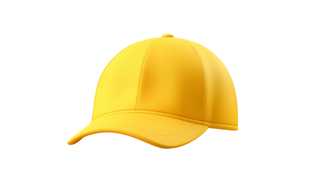 Vibrant yellow baseball cap offers stylish sun protection and casual flair for any outdoor adventure