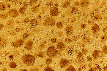 Close-up of a dishwashing sponge