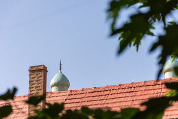 Chimney on the roof of house in El Eulma City, Algerie