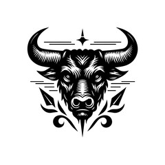 Fototapeta premium bull skull with horns