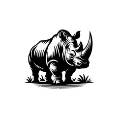 Fototapeta premium rhino vector illustration