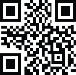 Vector illustration of a qr code for scanning with a mobile device to access information and connect to a website