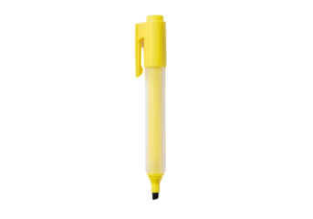 Bright yellow marker against a black background.