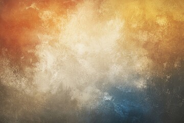 Fototapeta premium Abstract Grunge Texture Golden and Blue Gradient, Backdrop ,Vintage