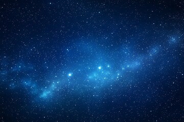 Fototapeta premium Blue Galaxy of Stars, Cosmic Wonder ,Space