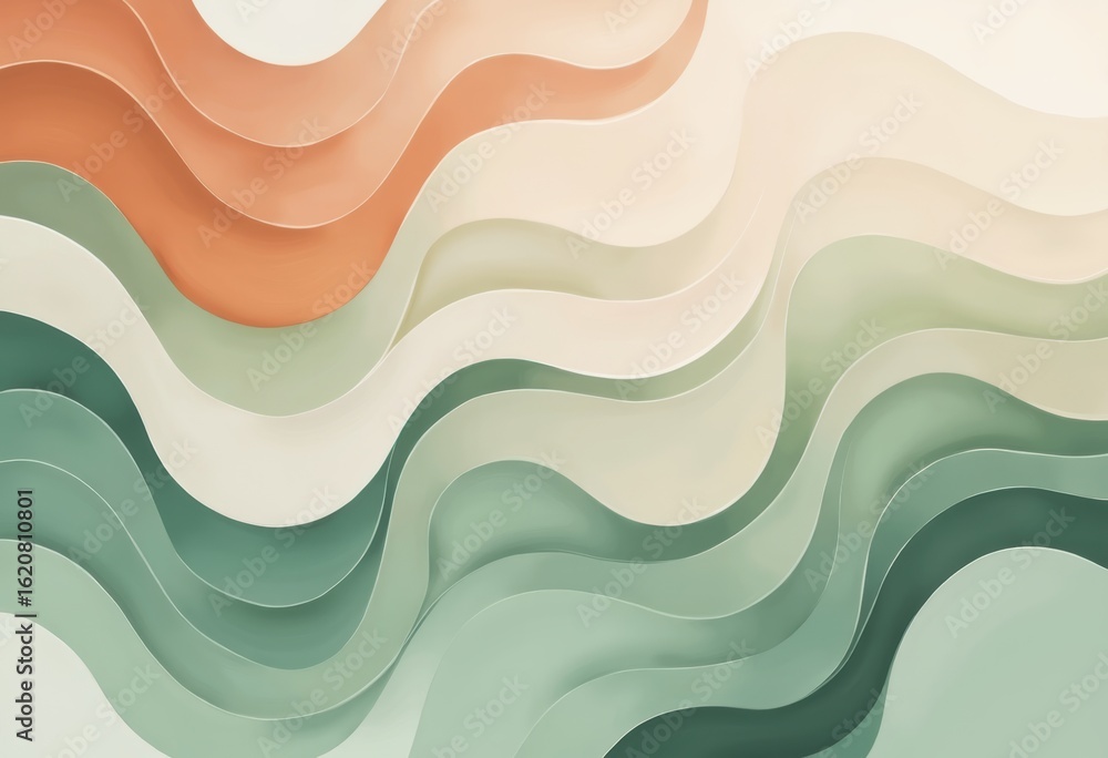 Poster abstract spiral illustration featuring smooth, flowing logarithmic curve patterns