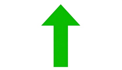 Simple green upward arrow