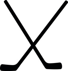 Crossed hockey sticks icon