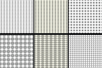 Seamless flowers pattern perfect for packaging, textile design, fabric, wallpaper, wrapping paper and background sets