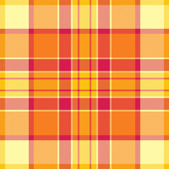Warm and inviting plaid pattern in shades of orange, yellow, and pink. Perfect for backgrounds, textiles, or adding a touch of cozy texture to any design.