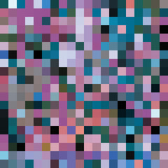 Colorful abstract mosaic background. Pixel effect. Camo and camouflage.