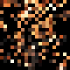 Colorful abstract mosaic background. Pixel effect. Camo and camouflage.