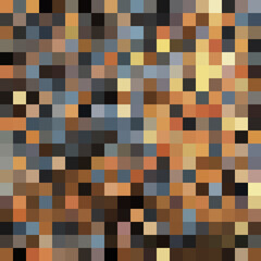 Colorful abstract mosaic background. Pixel effect. Camo and camouflage.