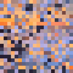 Colorful abstract mosaic background. Pixel effect. Camo and camouflage.
