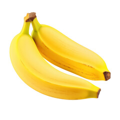  Realistic Ripe Banana Fruit isolated on transparent background Remove png